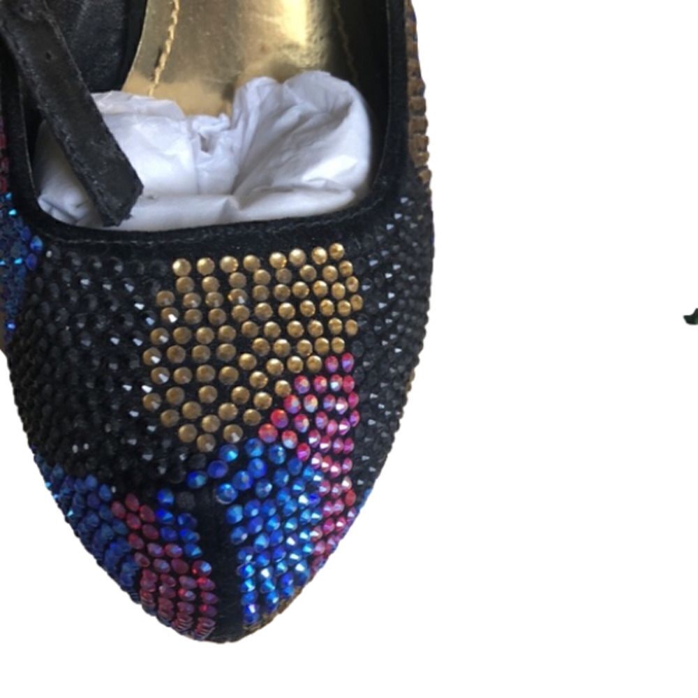 RHINESTONE Colorful Rhinestone Heels! Only The Shoes! ( Clutch Not Including) - Picture 6 of 7
